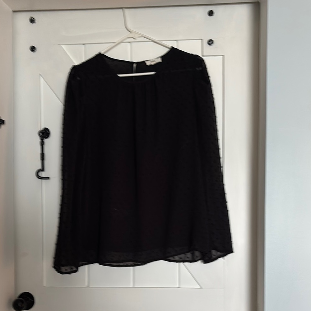 Black Sheer Blouse